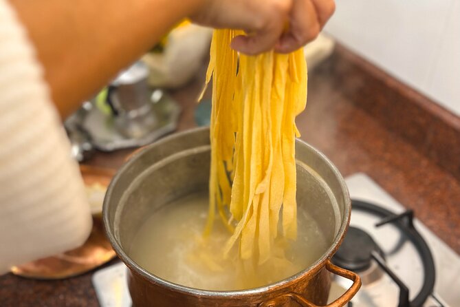 Fresh pasta and Limoncello course in a lemon grove - Lunch on the Terrace Overlooking the Bay of Naples