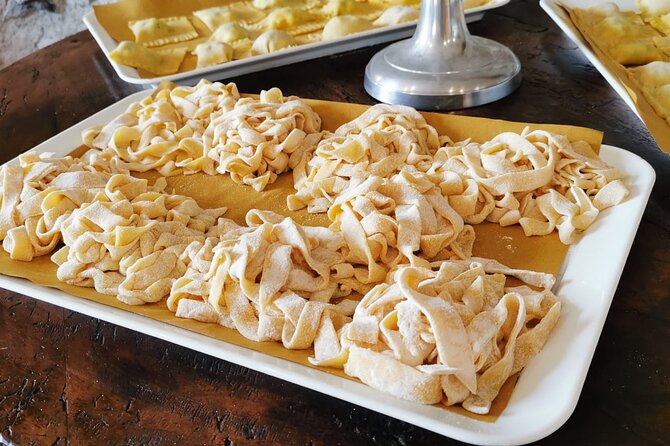 Pasta Masterclass and Wine Tour in the Minardi Vineyard - Lunch with what you made: appetizers, local sweets, and no wasted food