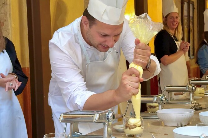 Siena: Pasta and Tiramisu Small Group Cooking Class with Wine - Lunch or dinner together, with wine that matches what you made