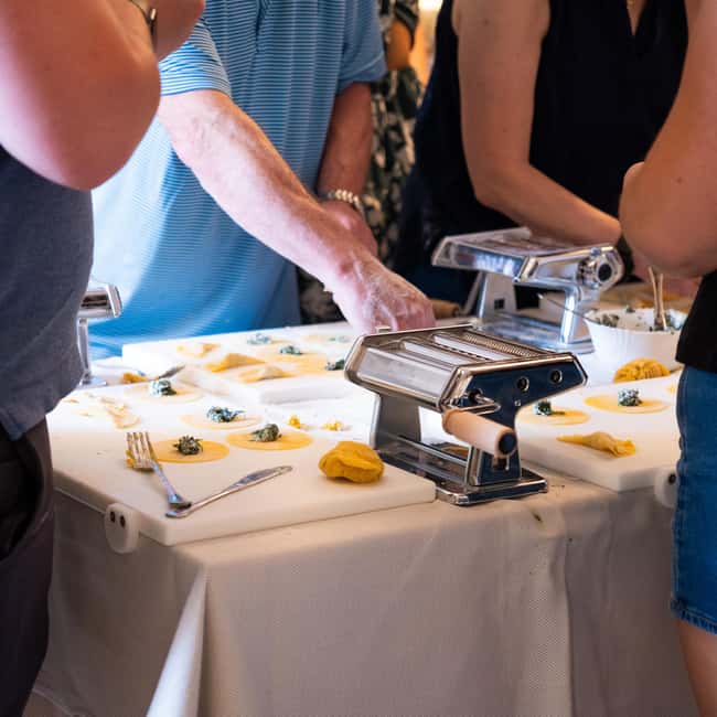 Verona Arena: The ORIGINAL Fresh Pasta and Tiramisu Cooking Class with wine - Making fresh pasta the Italian way: flour, kneading, and shape