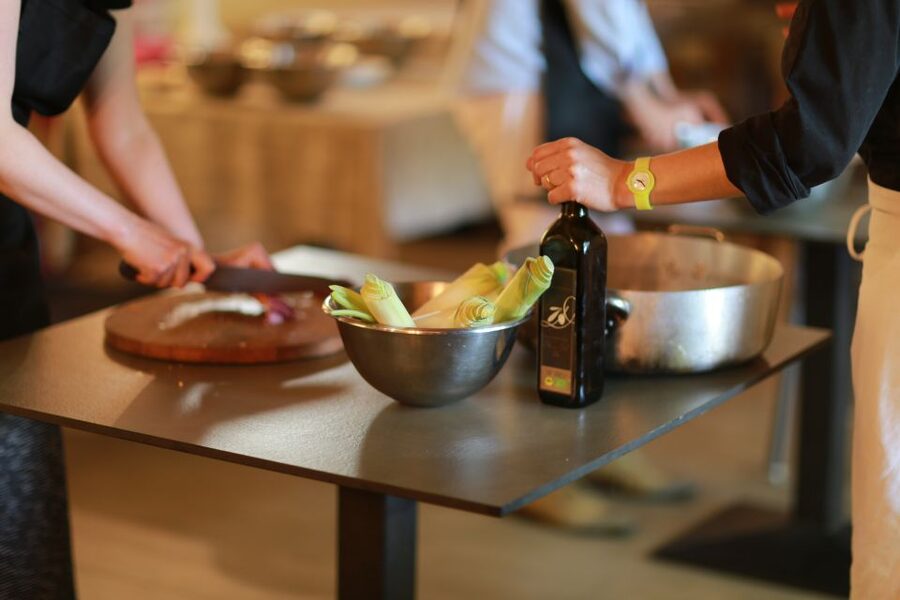 Volterra: Fresh Pasta Cooking Class at a Tuscan Farmhouse - Getting Your Station Ready: Aprons, Ingredients, and Chef Ancedotes